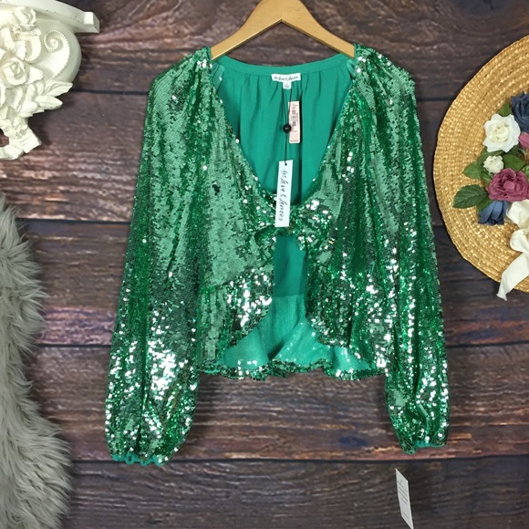 For Love And Lemons Tops - NWT For love & lemons Victorias Secret sequin top